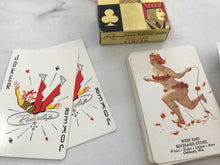 Load image into Gallery viewer, Vintage frolicking girl deck of playing cards
