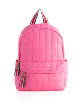 Load image into Gallery viewer, Pink puffer backpack
