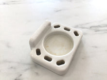 Load image into Gallery viewer, Vintage porcelain toothbrush and cup holder
