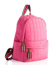 Load image into Gallery viewer, Pink puffer backpack
