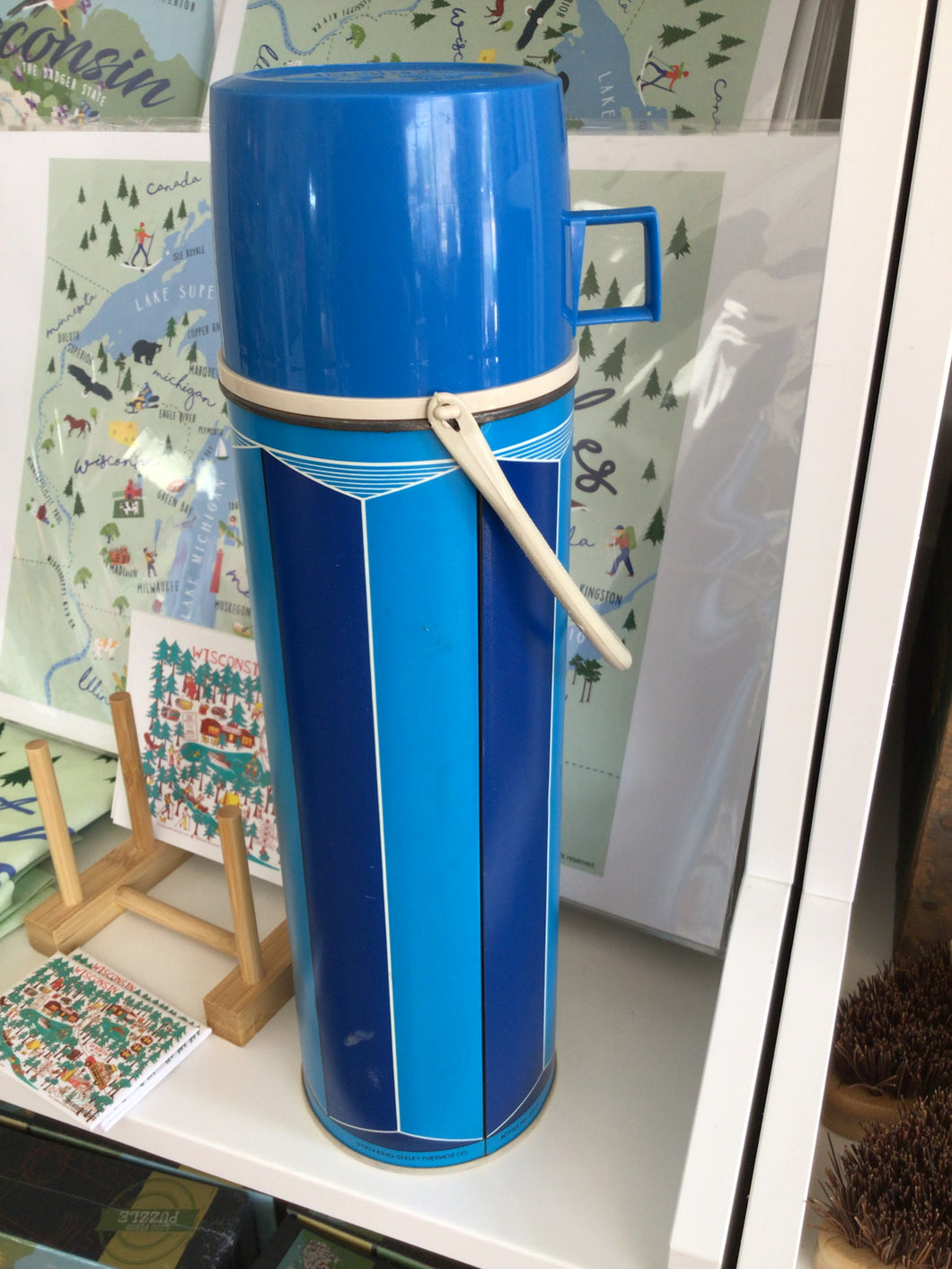 Vintage Blue King Seeley Thermos