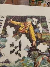 Load image into Gallery viewer, Vintage fishing puzzle
