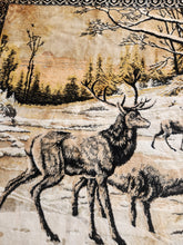 Load image into Gallery viewer, Vintage large elk tapestry
