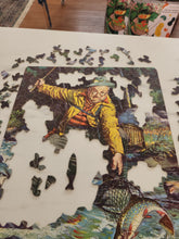 Load image into Gallery viewer, Vintage fishing puzzle
