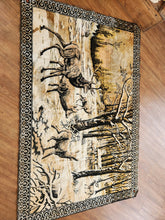 Load image into Gallery viewer, Vintage large elk tapestry
