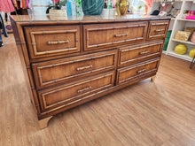 Load image into Gallery viewer, Vintage Dixie Aloha faux bamboo dresser
