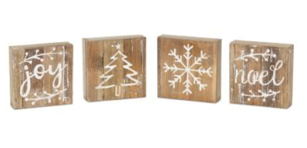 Wooden Christmas plaques