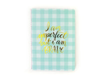 Load image into Gallery viewer, Taylor Elliott- Blue gingham notebook
