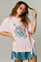 Load image into Gallery viewer, Let&#39;s Go Girls Sequin Disco Patch Tee
