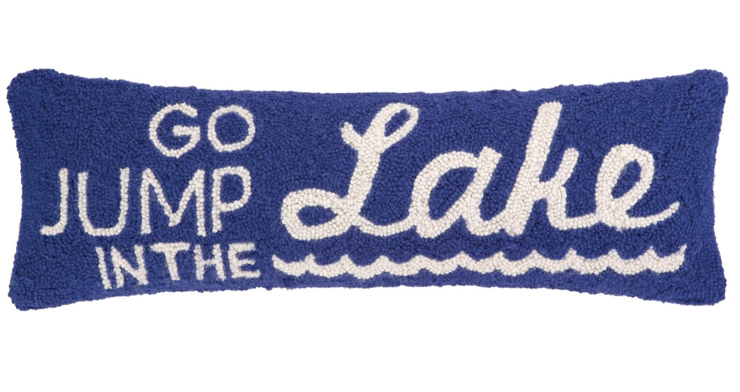 Go jump in the lake pillow