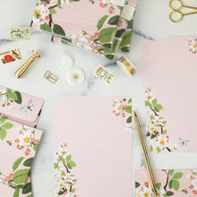 Load image into Gallery viewer, Botanica- Apple Blossom letter writing set
