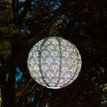 Load image into Gallery viewer, ALLSOP Soji Stella - Deco Globe - 12&quot; Solar Lantern- White

