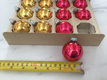 Load image into Gallery viewer, Box of 12 ct vintage Shiny Brite ornaments

