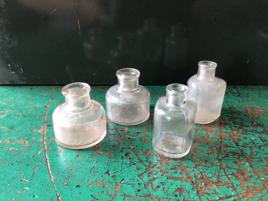 Vintage ink bottles (set of 4)