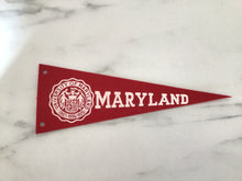 Load image into Gallery viewer, Vintage mini Maryland pennant
