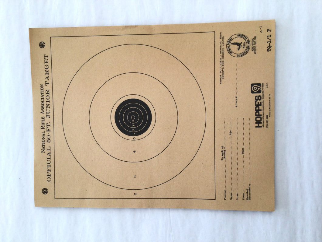 NRA Official 50ft Junior Target
