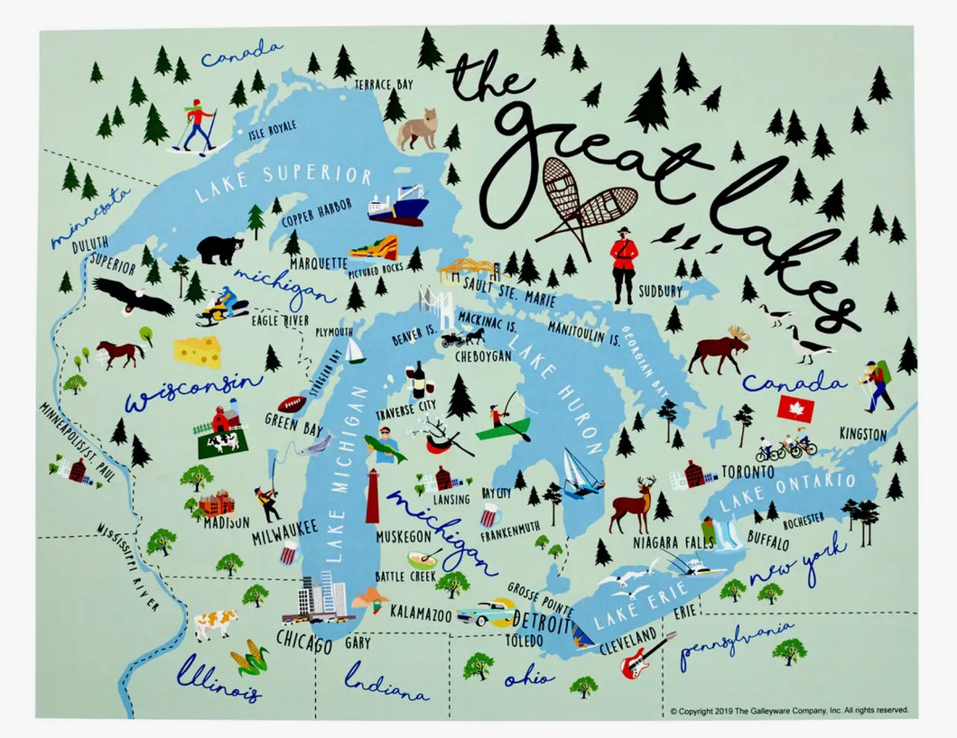 Great Lakes print