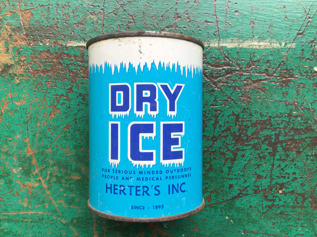 Vintage Herter’s Dry Ice can