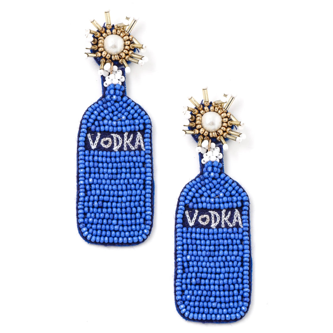 Beaded vodka earrings