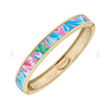 Load image into Gallery viewer, Canvas Style Makenzie tropical hinge bracelet
