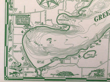 Load image into Gallery viewer, Vintage NOS Nortons on Green Lake placemat
