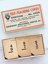 Load image into Gallery viewer, Vintage self teaching math flash cards

