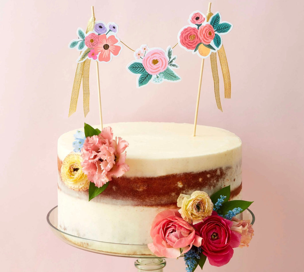 Rifle Paper Co. Floral cake topper
