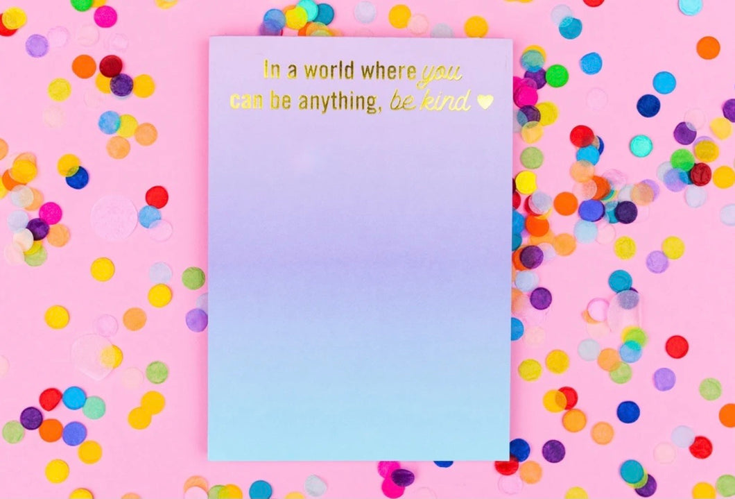 Taylor Elliot- Be Kind notepad with magnet