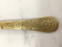 Load image into Gallery viewer, Vintage brass unicorn shoehorn
