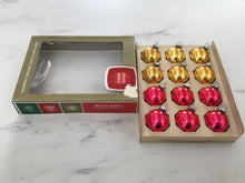 Load image into Gallery viewer, Box of 12 ct vintage Shiny Brite ornaments
